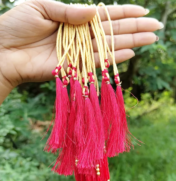 Assamese_Traditional_Red_Black_Tassel_/_Dori_12