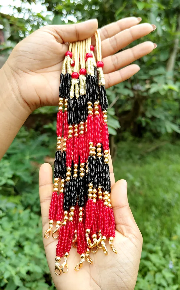 Assamese_Traditional_Red_Black_Tassel_/_Dori_12