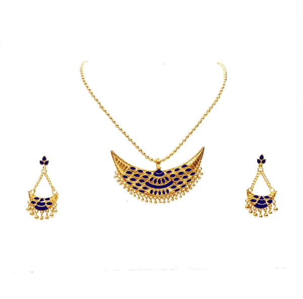 Assamese__traditional_blue_meenakari_junbiri_jewellery__set