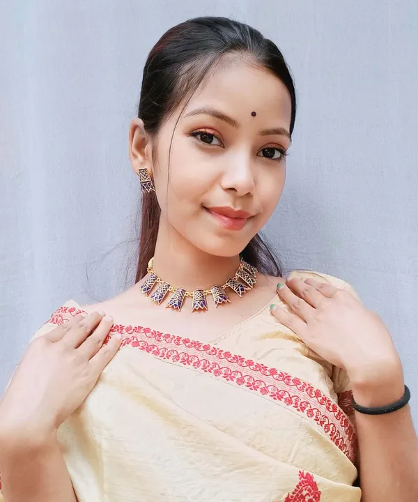 Assamese_Traditional_Copper_Based_Gold_Plated_Blue_Meenakari_Thuriya_Design_Golpata_Necklace_Set_For_Women