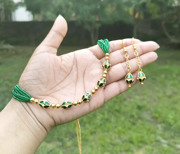 Bggold_Assamese_Traditional_Gold_Plated_Green_Colour_Monimala_Necklace_Set_For_Women_&_Girls