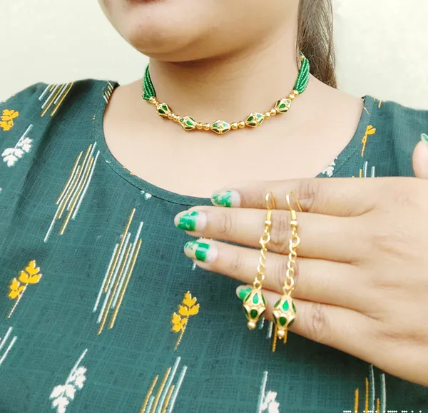 Bggold_Assamese_Traditional_Gold_Plated_Green_Colour_Monimala_Necklace_Set_For_Women_&_Girls
