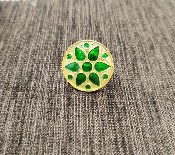 (Pack_Of_2)_Assamese_Traditional_Green_Meenakari_Japi_Finger_Ring