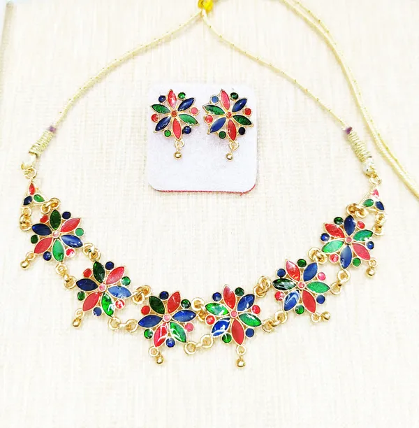 Assamese_Traditional_Multi_Meenakari_Golpata_Jewellery_Set