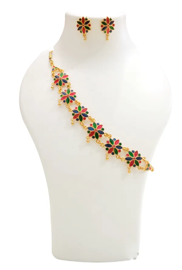 Assamese_Traditional_Multi_Meenakari_Golpata_Jewellery_Set