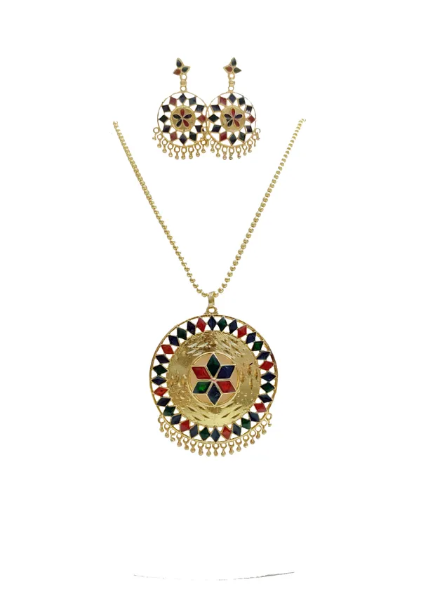 Assamese_Traditional_Multi_Meenakari_Japi_Jewellery_Set
