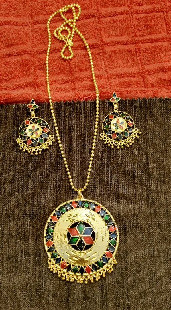Assamese_Traditional_Multi_Meenakari_Japi_Jewellery_Set