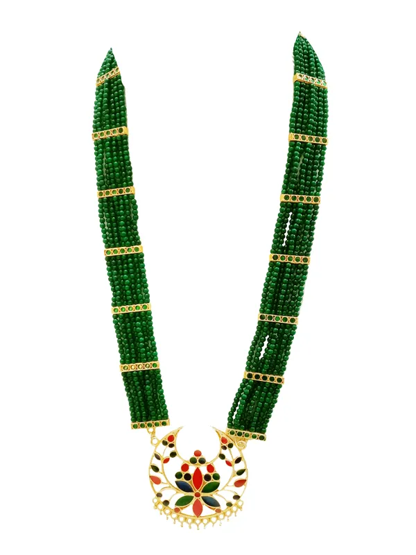 Assamese_Traditional_Gold_Plated_Multicolor_Meenakari_Junbiri_Tassel_Jewellery_Set_For_Women