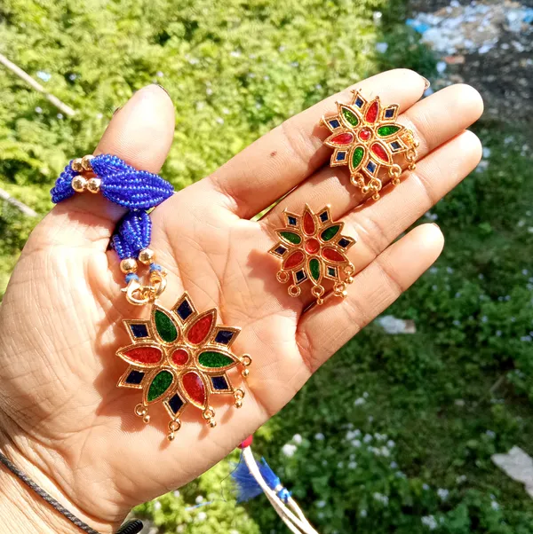 Assamese_Traditional_Multicolor_Meenakari_Tassel_Jewellery_Set_For_Women_&_Girls