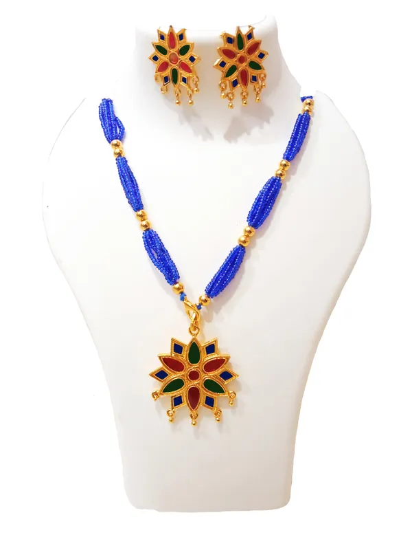 Assamese_Traditional_Multicolor_Meenakari_Tassel_Jewellery_Set_For_Women_&_Girls