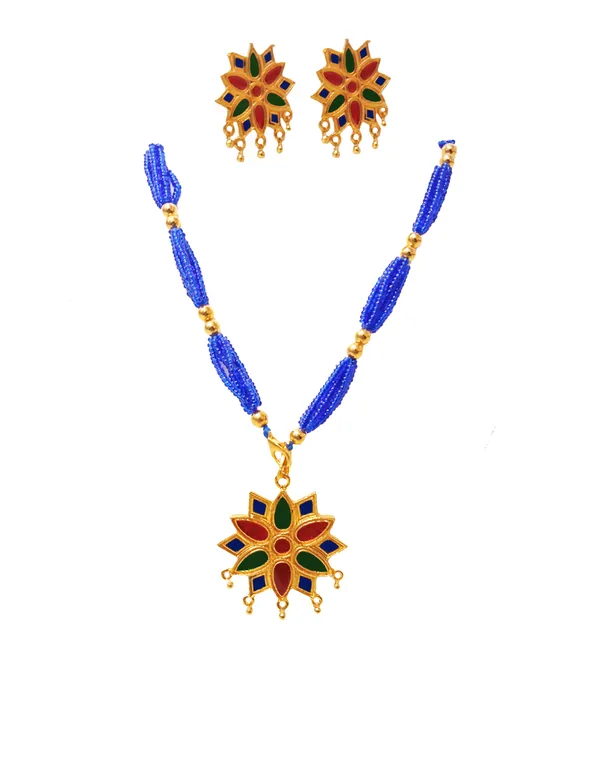 Assamese_Traditional_Multicolor_Meenakari_Tassel_Jewellery_Set_For_Women_&_Girls