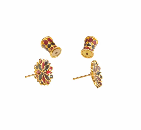 Assamese_Traditional_Red_Black_Thuriya_Earring_Set