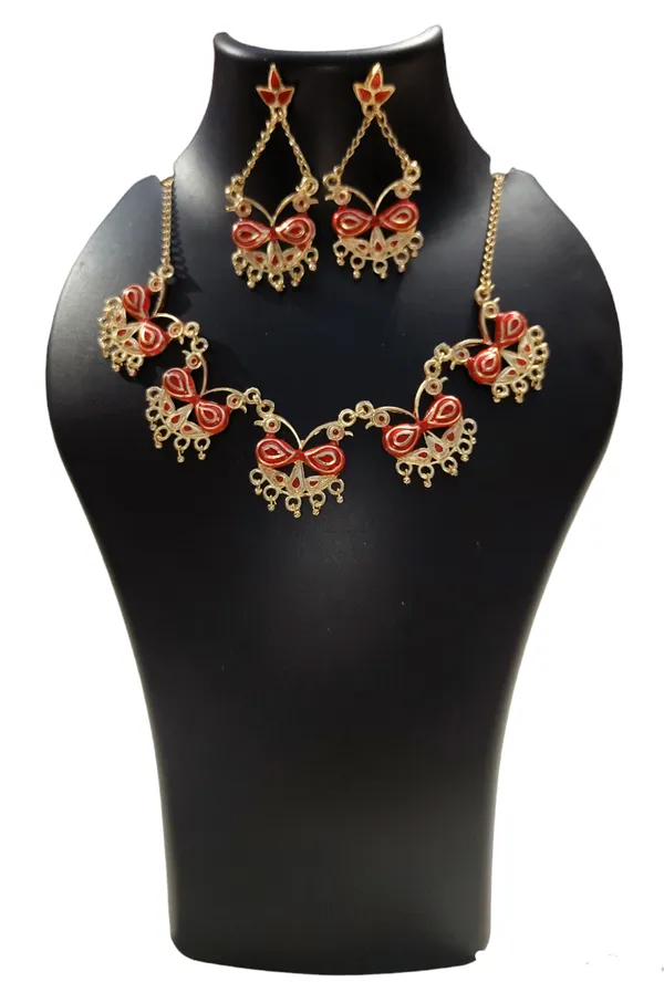 Gold_Rose_Plated_Assamese_Traditional_Red_Meenakari_Loka_Paro_Golpata_Necklace_Set