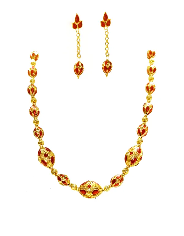 Copper_Based_Assamese_Traditional_Heavy_Red_Monimala_Jewellery_Set