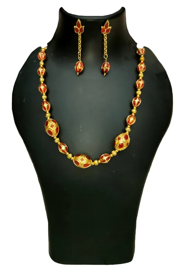 Copper_Based_Assamese_Traditional_Heavy_Red_Monimala_Jewellery_Set