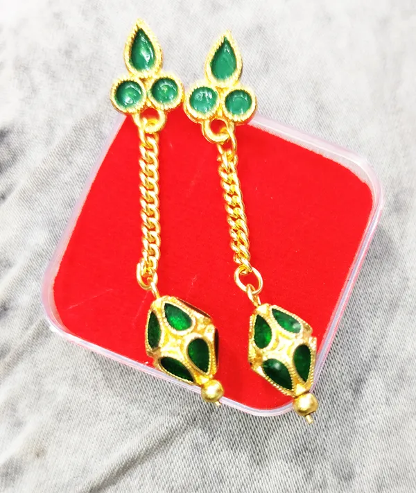 Assamese_Traditional_Gold_Plated_Green_Meenakari_Moni_Mala_Necklace_Set_For_Girls_&_Women