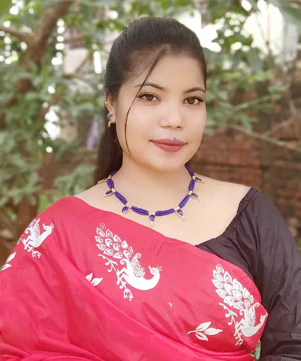 Assamese_Traditional_Gold_Plated_Blue_Meenakari_Golpata_Necklace_Set_For_Women