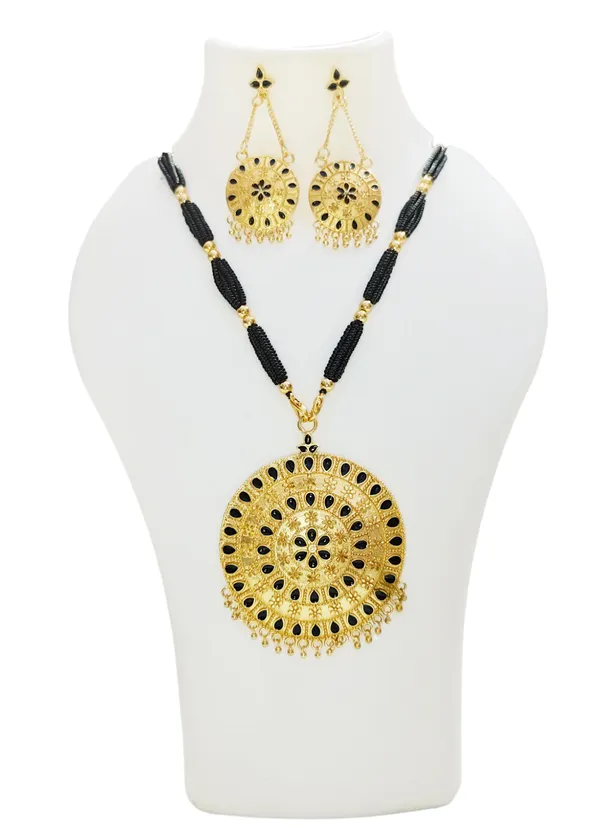 Assamese_Traditional_Black_Meenakari_Japi_Jewellery_Set