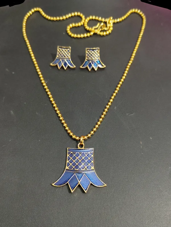 Assamese_Traditional_Blue_Meenakari_Thuriya_Jewellery_Set