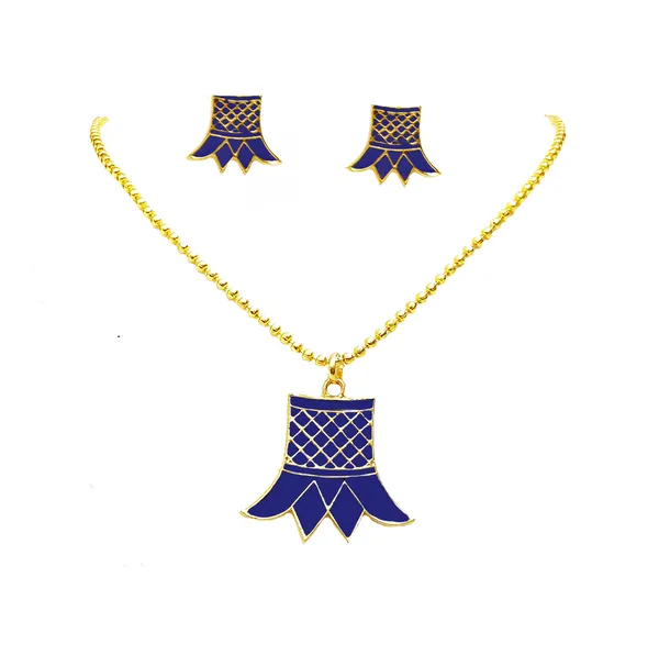 Assamese_Traditional_Blue_Meenakari_Thuriya_Jewellery_Set