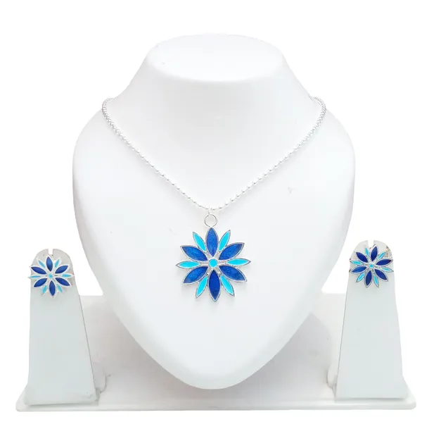 Assamese_traditional_silver_plated__blue_meenakari_chain__jewellery_set_for_women_&_girls
