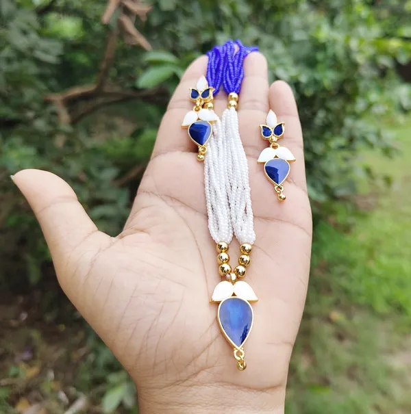 Assamese_Traditional_Blue_White_Meenakari_Jewellery_Set
