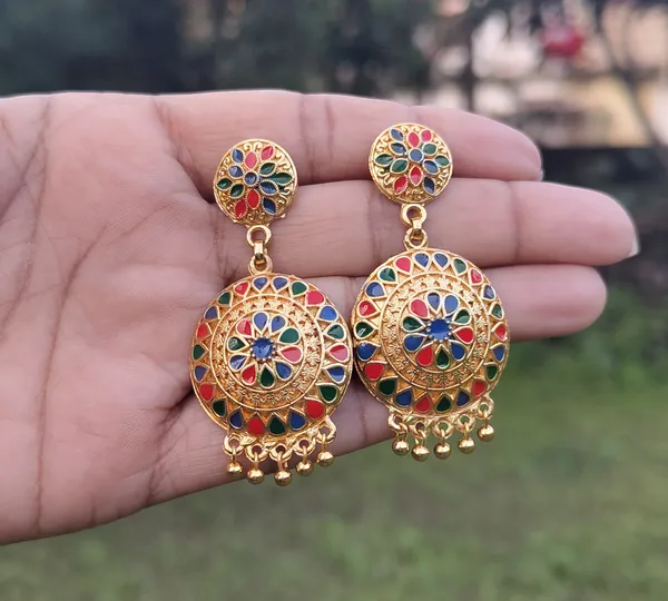 Assamese_Traditional_Copper_Based_Gold_Plated_Double_Naka_Multicolor_Meenakari_Japi_Tassel_Jewellery_Set_For_Women_&_Girls