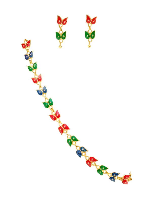 Assamese_Traditional_Gold_Plated_Multicolor_Golpata_Necklace_Set_For_Women