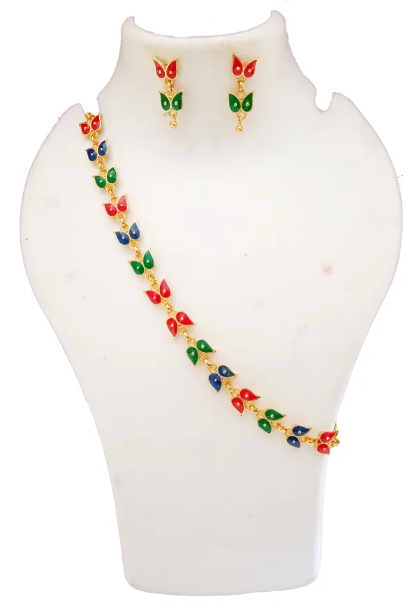 Assamese_Traditional_Gold_Plated_Multicolor_Golpata_Necklace_Set_For_Women
