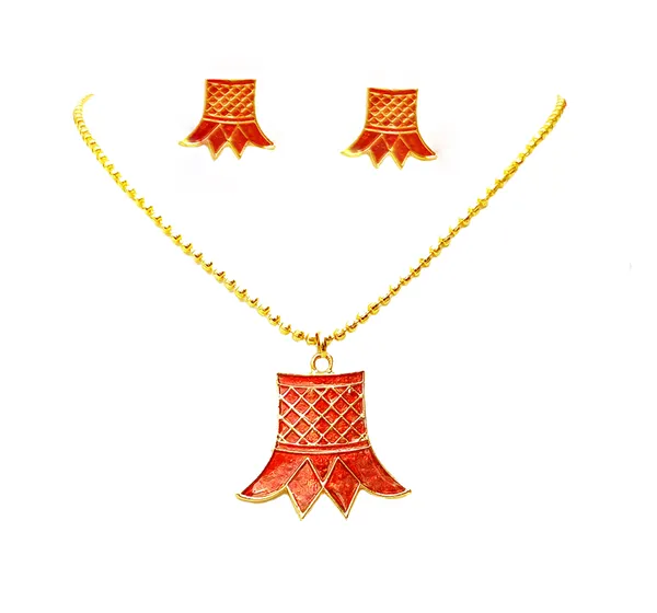 Assamese_Traditional_Red_Meenakari_Thuriya_Jewellery_Set