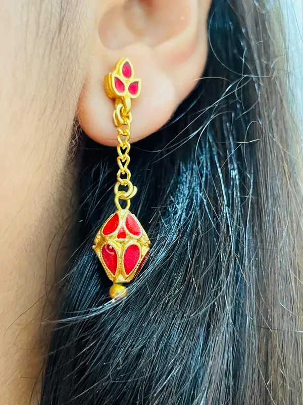 Copper_Based_Assamese_Traditional_Red_Meenakari_3_Moni_Mala_Jewellery_Set