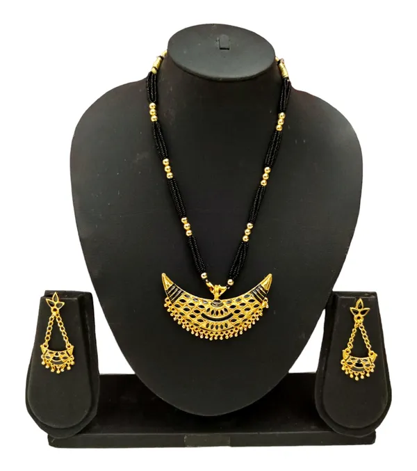 Assamese_Traditional_Black_Meenakari_Junbiri_Jewellery_Set
