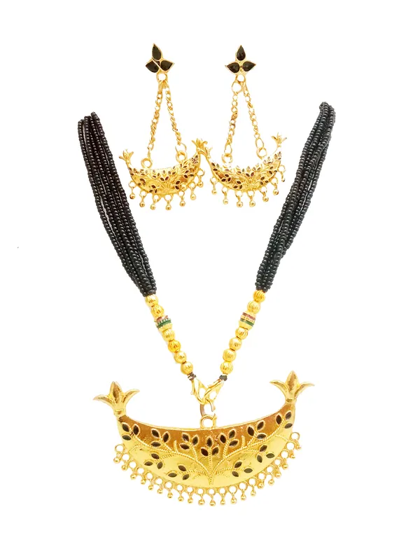 Assamese_Traditional_Black_Meenakari_Junbiri_Jewellery_Set