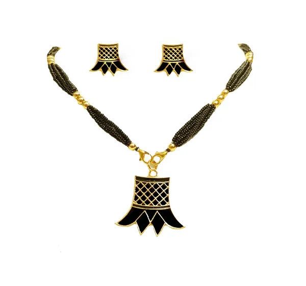 Assamese_Traditional_Black_Meenakari_Thuriya_Jewellery_Set