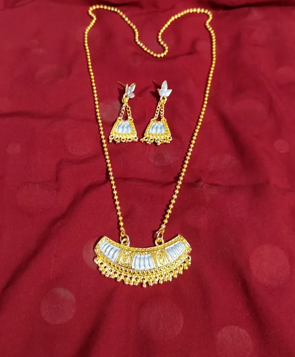 Assamese_traditional_gold_plated_pendant_chain_set_for_women_&_girls