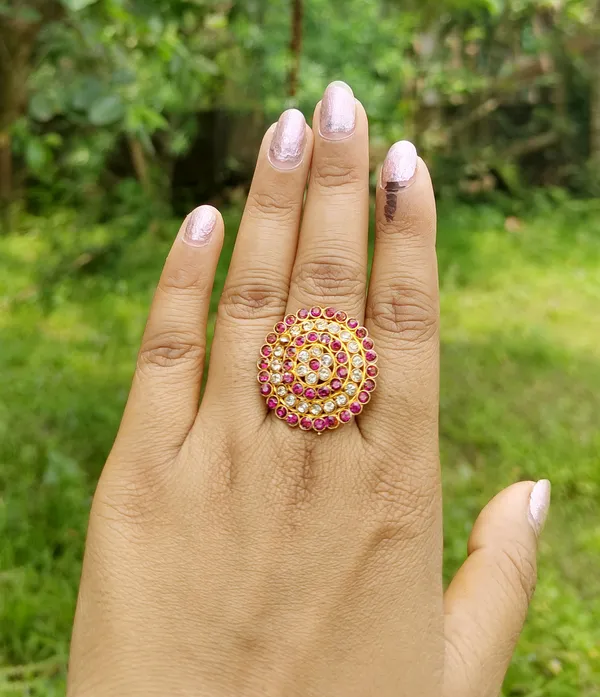 Assamese_Traditional_Pink-_White_Stone_Japi_Finger_Ring(Pack_Of_2)