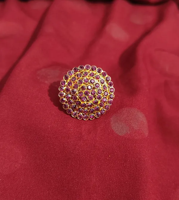 Assamese_Traditional_Pink_Stone_Finger_Ring