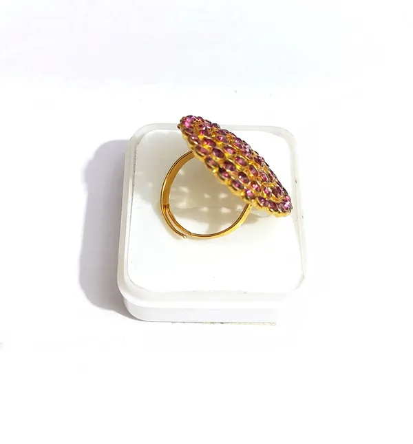 Assamese_Traditional_Pink_Stone_Finger_Ring