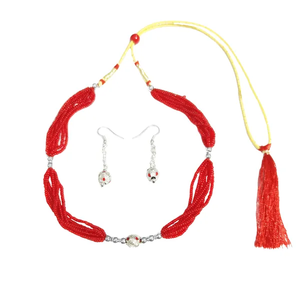Assamese_Traditional_Silver/_Red_Moni_Mala_Jewellery_Set
