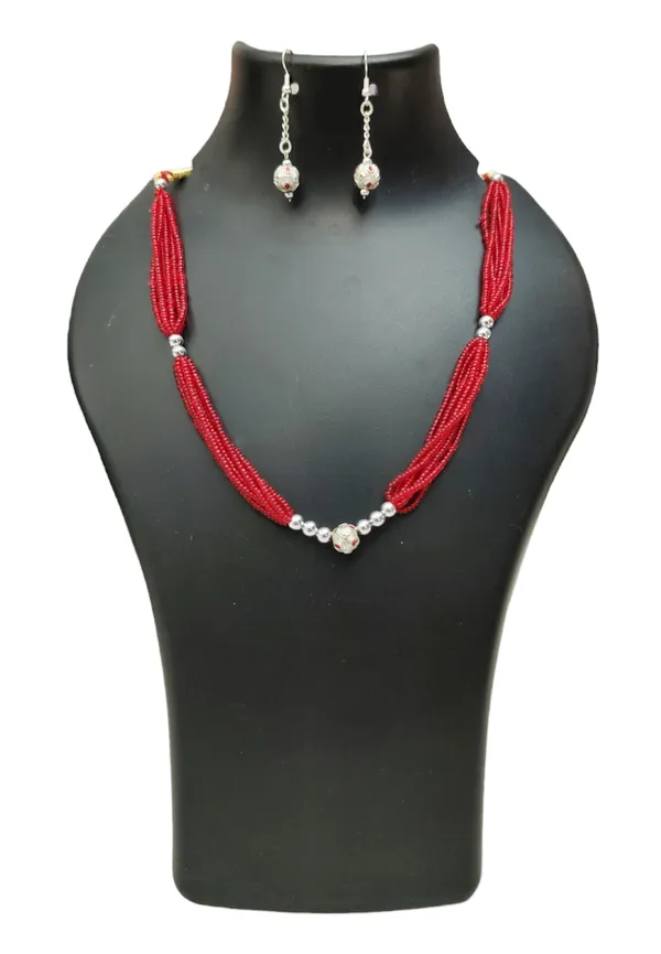 Assamese_Traditional_Silver/_Red_Moni_Mala_Jewellery_Set