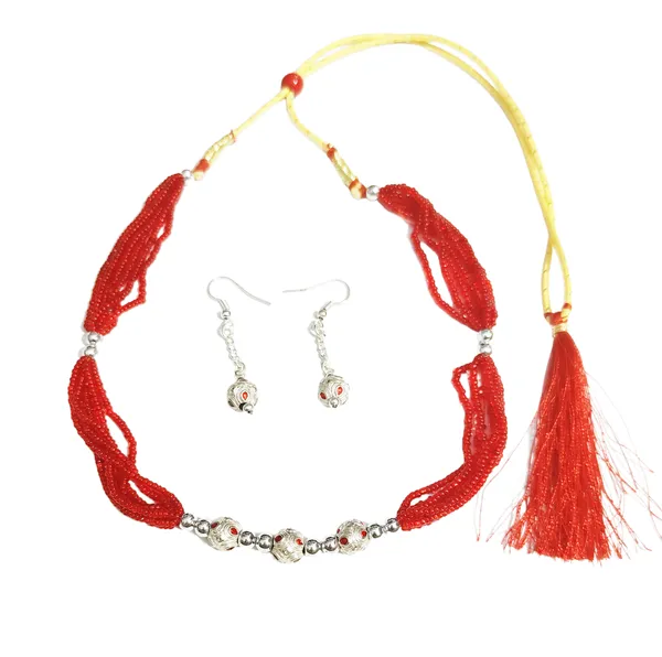 Assamese_Traditional_Silver/_Red_Moni_Mala_Jewellery_Set