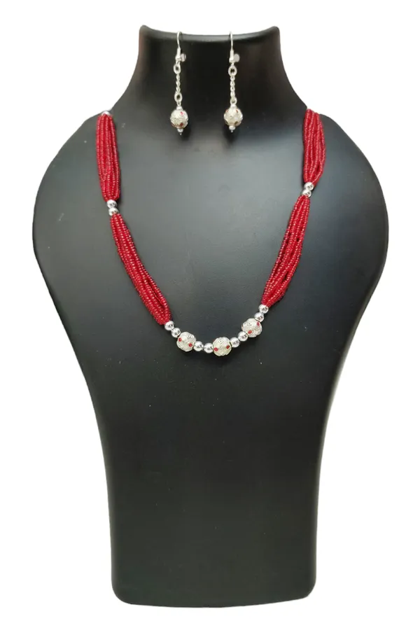 Assamese_Traditional_Silver/_Red_Moni_Mala_Jewellery_Set