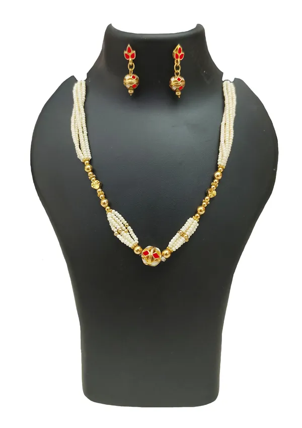 Assamese_Traditional_White_Moni_Mala_Jewellery_Set