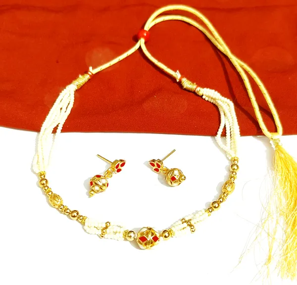 Assamese_Traditional_White_Moni_Mala_Jewellery_Set