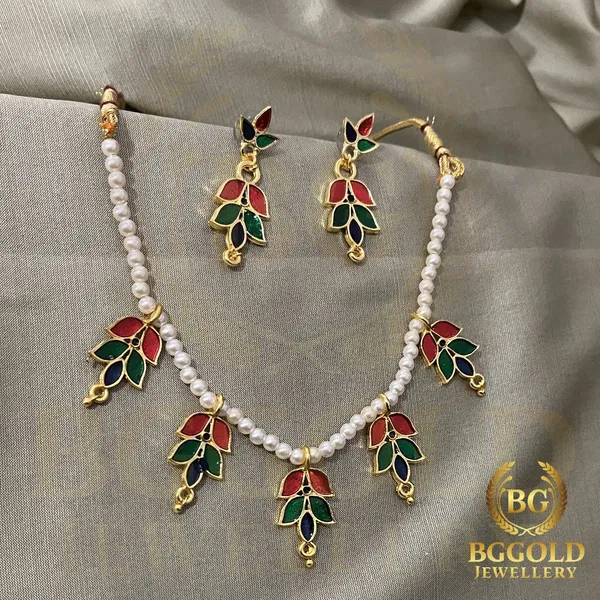 Assamese_Traditional_Gold_Plated_Multicolor_Golpata_Choker_Necklace_Set_For_Women_And_Girl