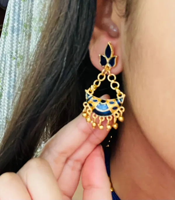 Assamese_Traditional_Blue_Meenakari_Junbiri_Jewellery_Set