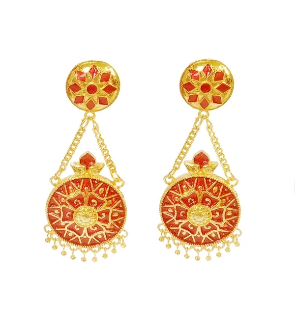 Assamese_Traditional_Copper_Jhumki_Earring_For_Girls_&_Women