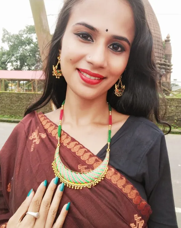 Assamese_Traditional_Red_Green_Meenakari_Junbiri_Jewellery_Set