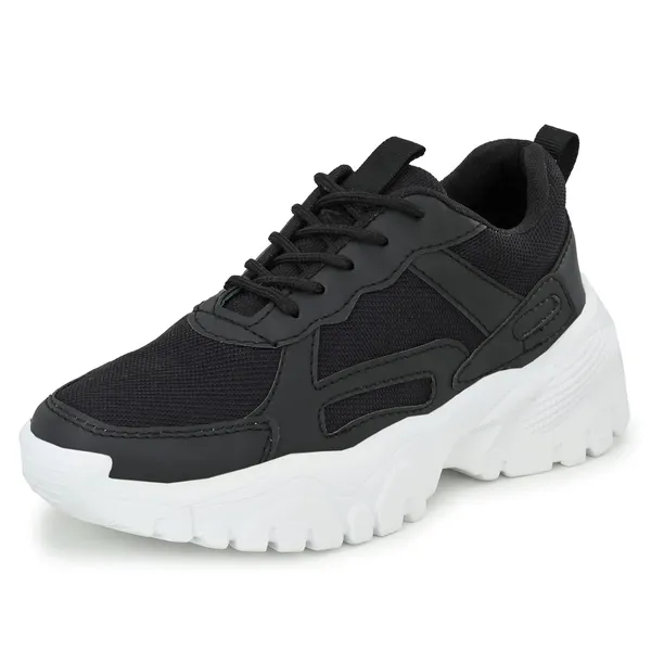 Women'S_Black_Synthetic_Walking_Running_Gym_Training_Workout_Shoes_Sneakers