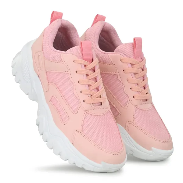 Women'S_Pink_Synthetic_Walking_Running_Gym_Training_Workout_Shoes_Sneakers